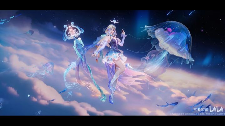 深海神女降临!王昭君FMVP皮肤【长夜焕生】官宣1.23上线截图