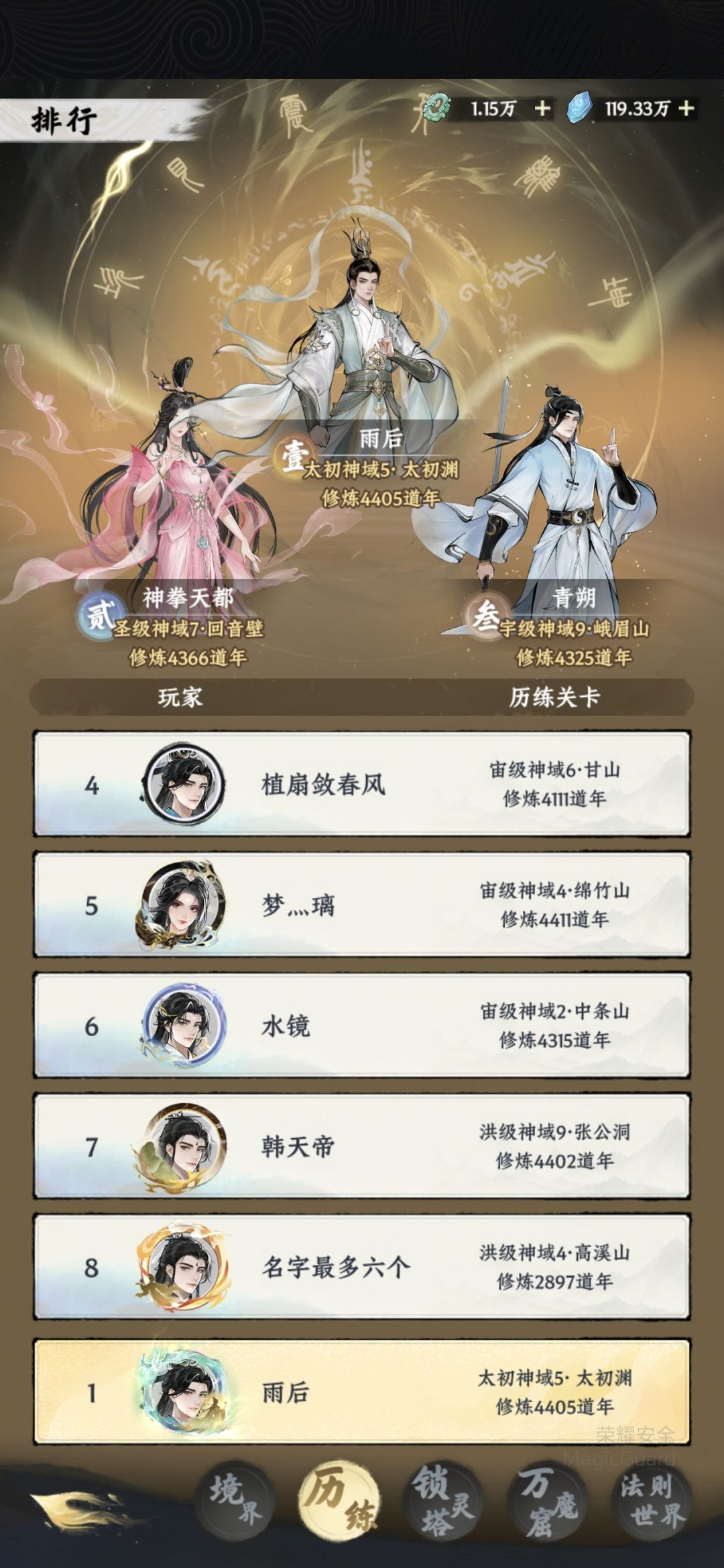 4400年,终于过了太初4了 1