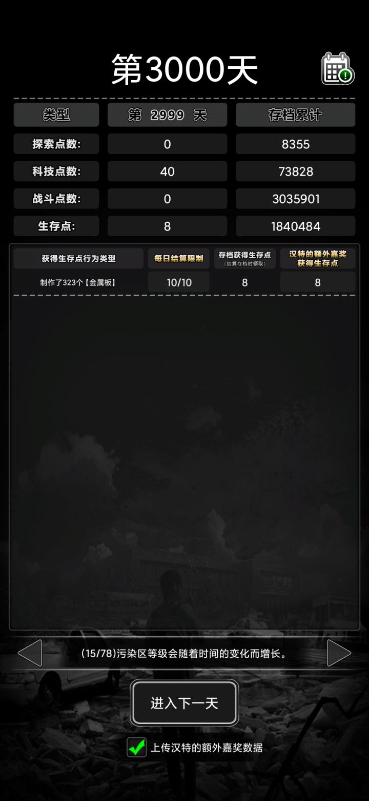我在丧尸世界的第三千天截图