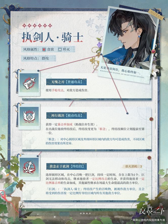 骑士发型被嫌弃?夜幕之下情报 3