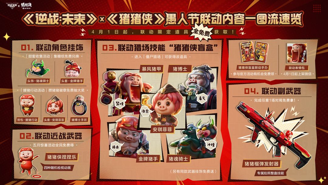 逆战猪猪侠联动！爆料内容全免费 2