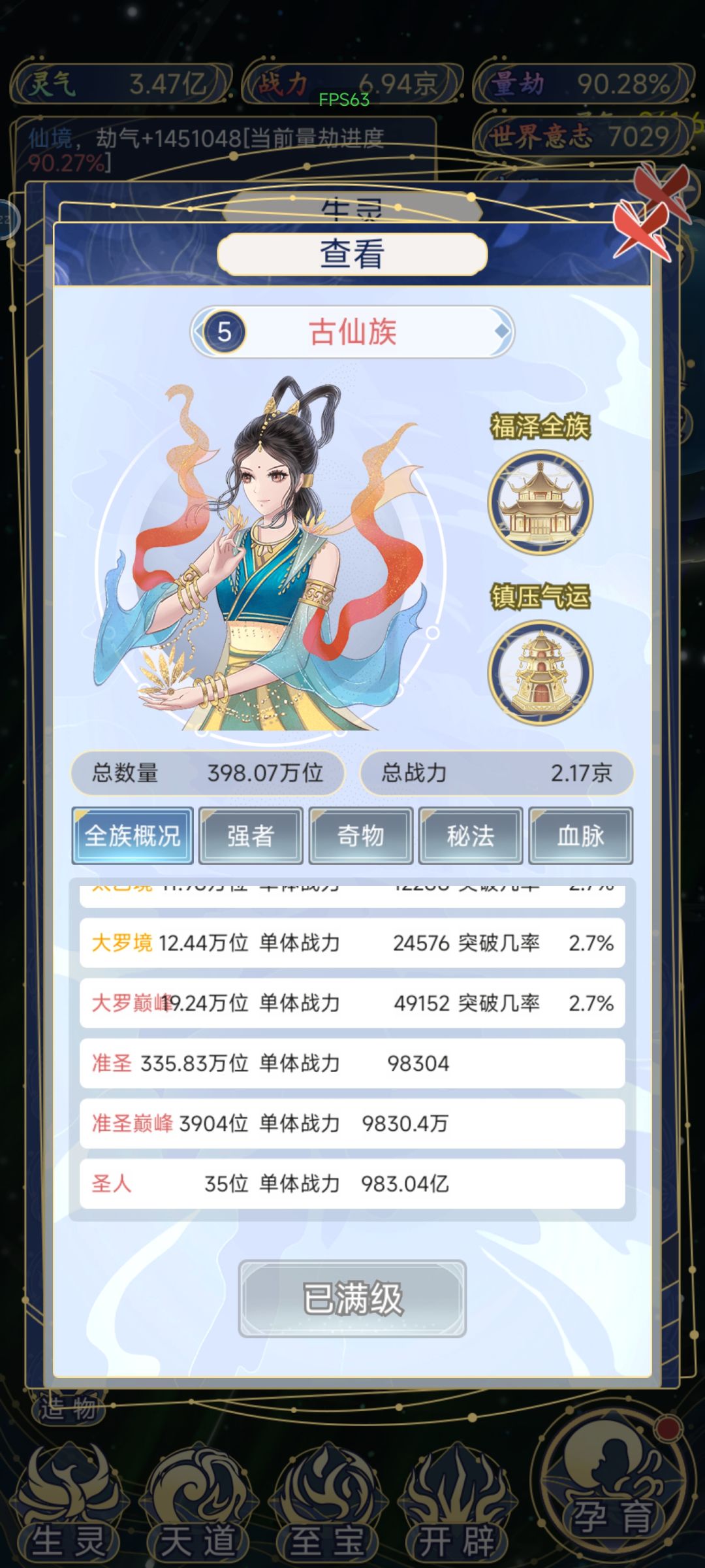 人族古仙族对比 3