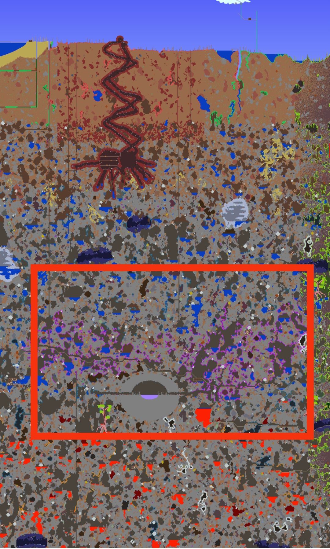 求助：这紫色发光的地形是什么？ 2