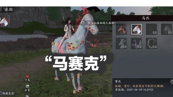 看看我新抓到的坐骑截图