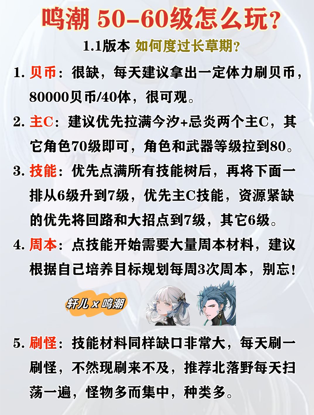 【鸣潮】50级-60级该怎么玩？截图