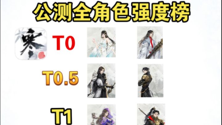 【逆水寒公测攻略】全角色强度速览!你想玩哪个门派呢截图