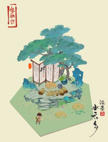 【开发日记】新建筑“财神楼”、“参禅台”制作中，图透来啦