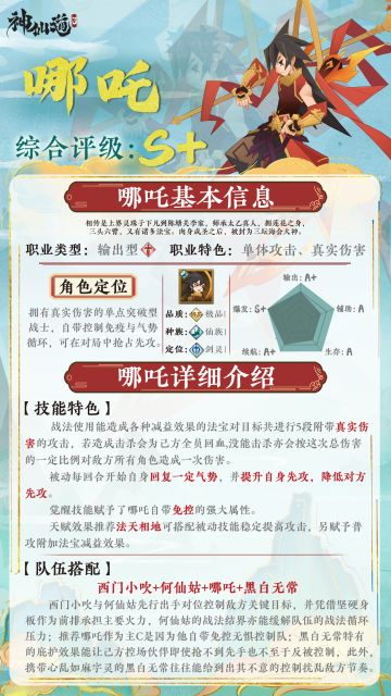 《神仙道3》伙伴图鉴——哪吒