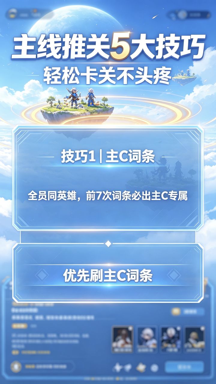 主线卡关必看!5个隐藏技巧,轻松通关✅截图