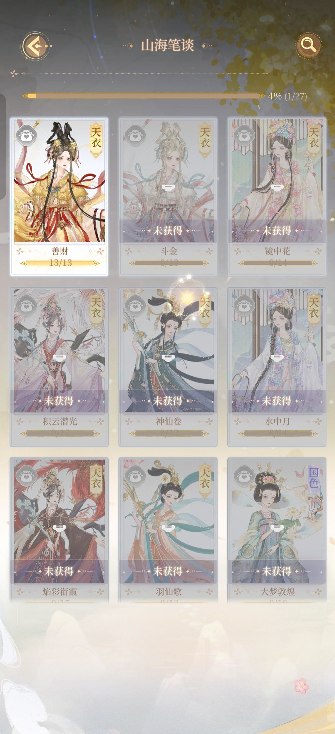为什么已收集的套装不能直接看小故事啊? 1
