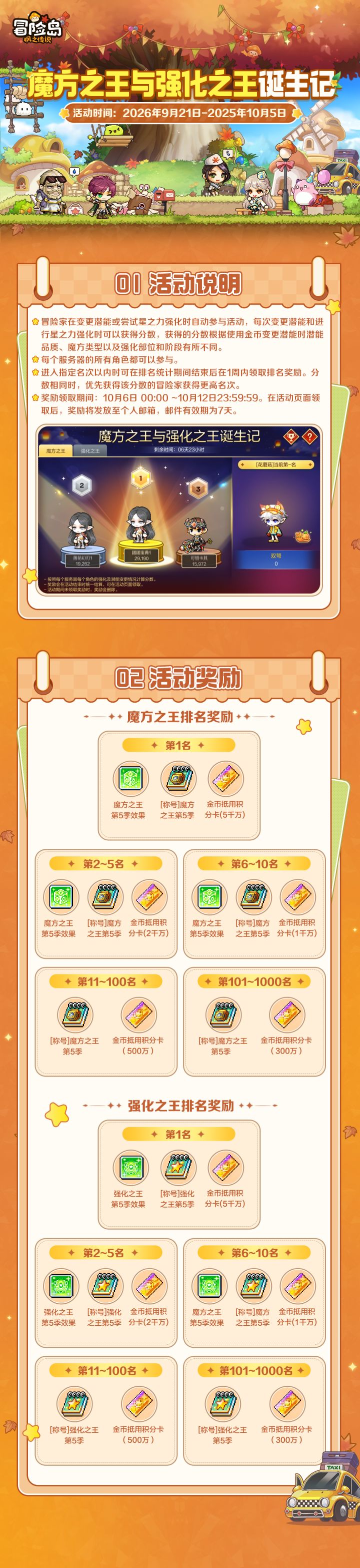活动预告 |魔方之王与强化之王限时活动即将上线!截图