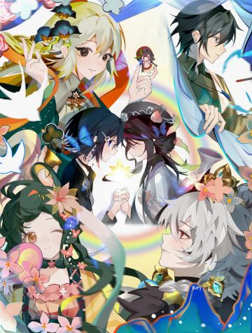 画了周年贺图呀~