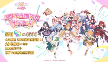 《公主连结Re:Dive》5周年直播预约活动奖励发放