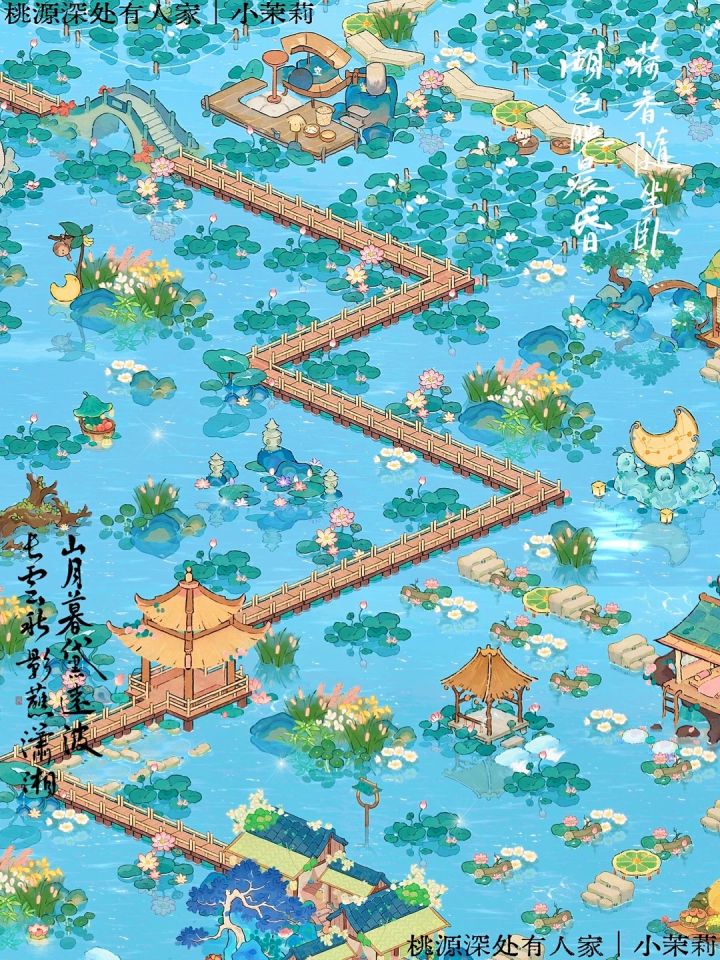 桃源「夏日荷塘」仙女湖布局截图