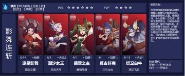 阵容推荐【逐星影舞连斩流】