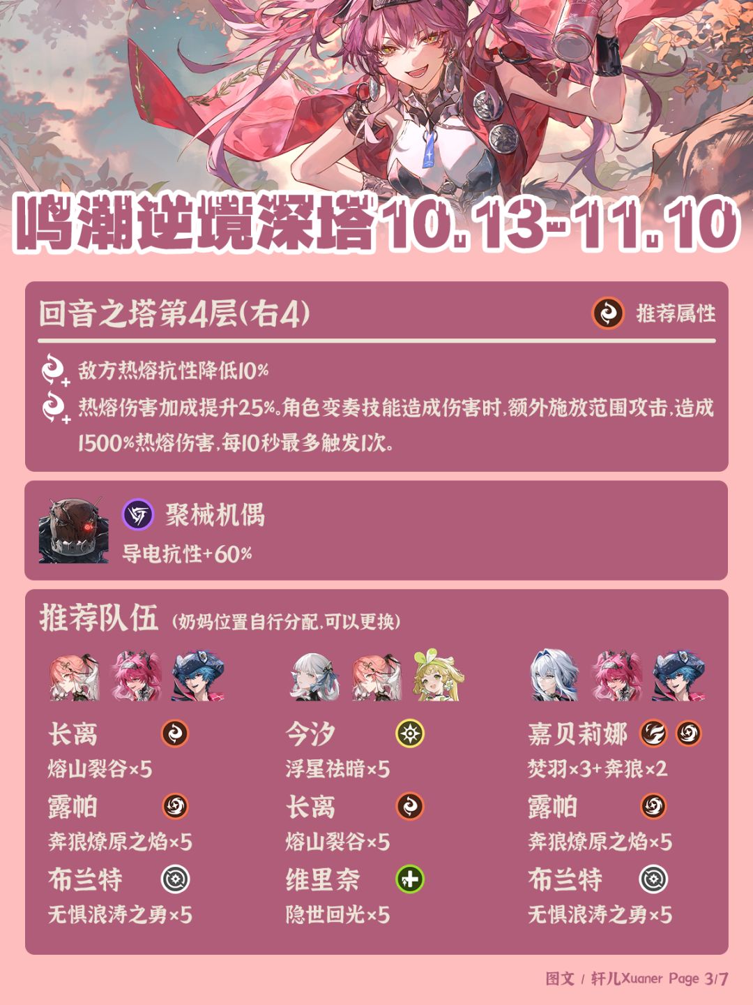 鸣潮逆境深塔251013期推荐阵容 3