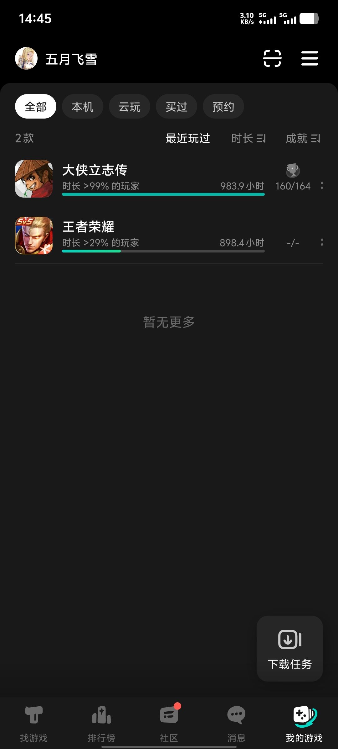 有多少人全成就! 1