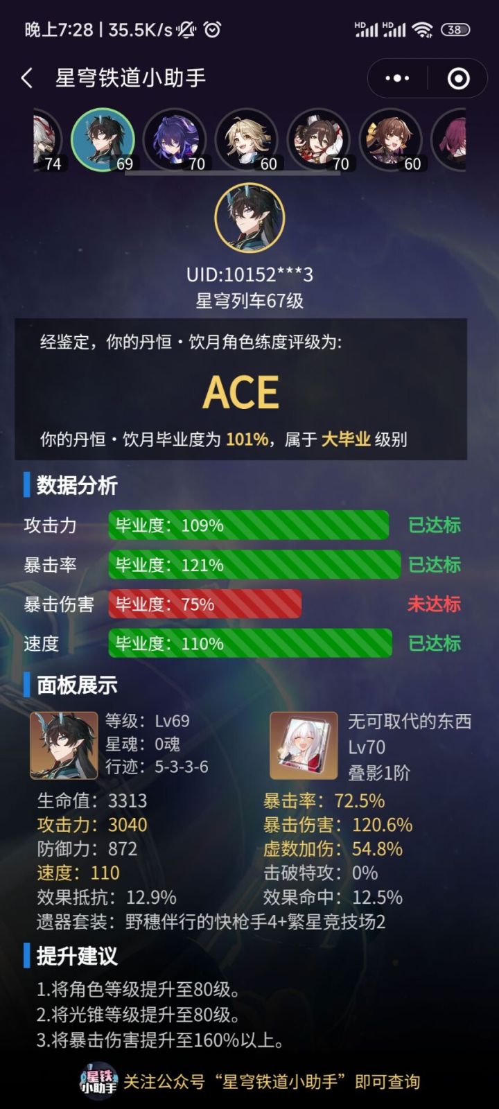 0+0饮血君毕业面板是多少?截图