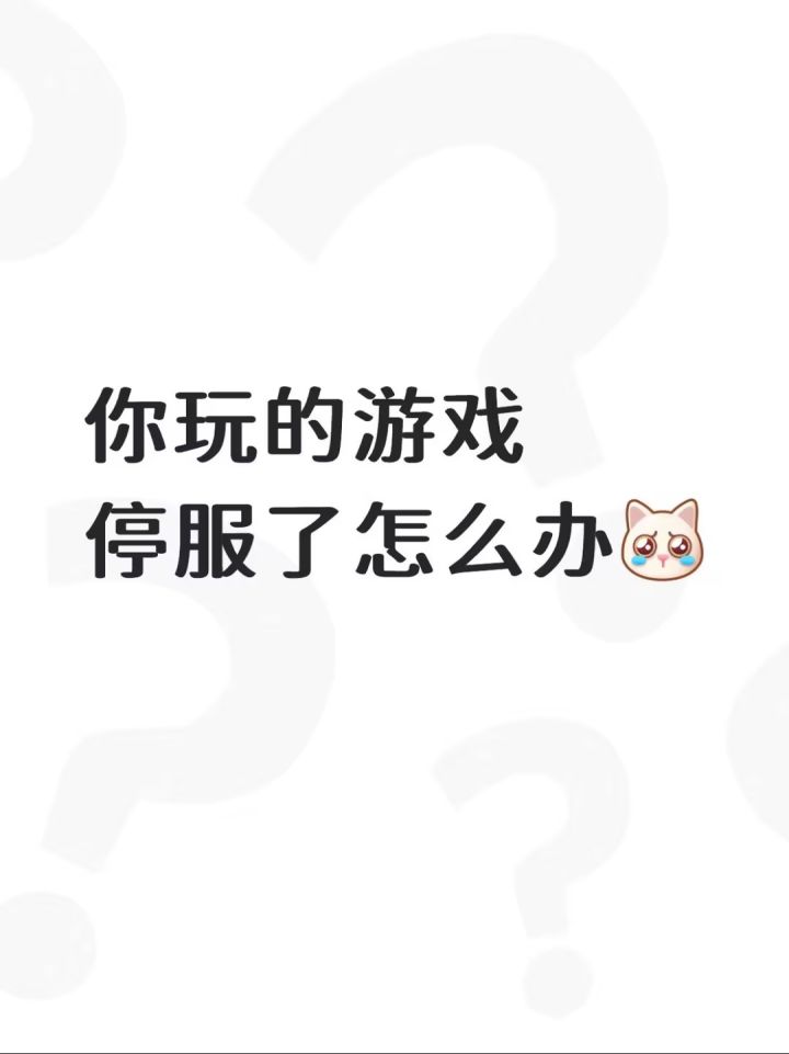 你玩的游戏停服了怎么办截图