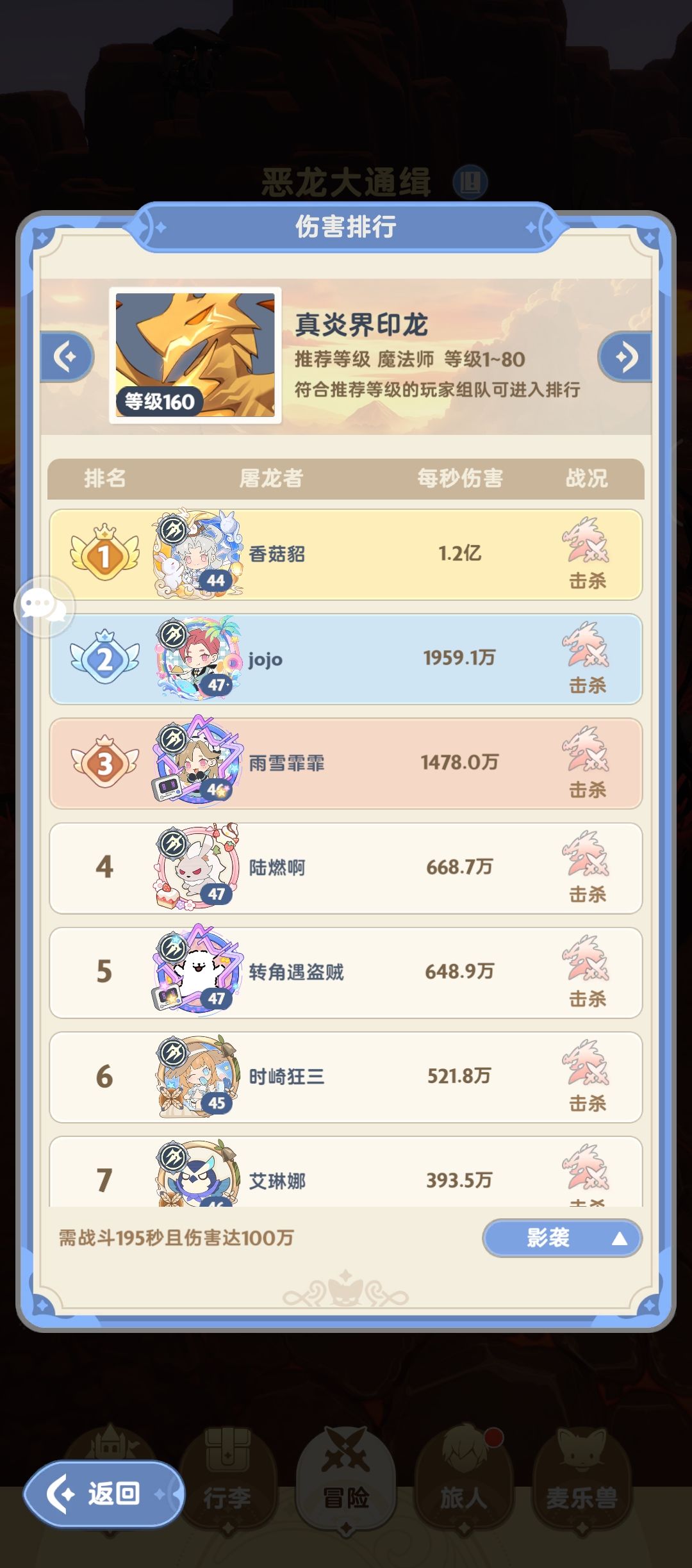 联动服(55服)9.16龙榜现状 2