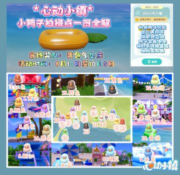 心动小镇潮流季小鸭子拍摄位置一图全解