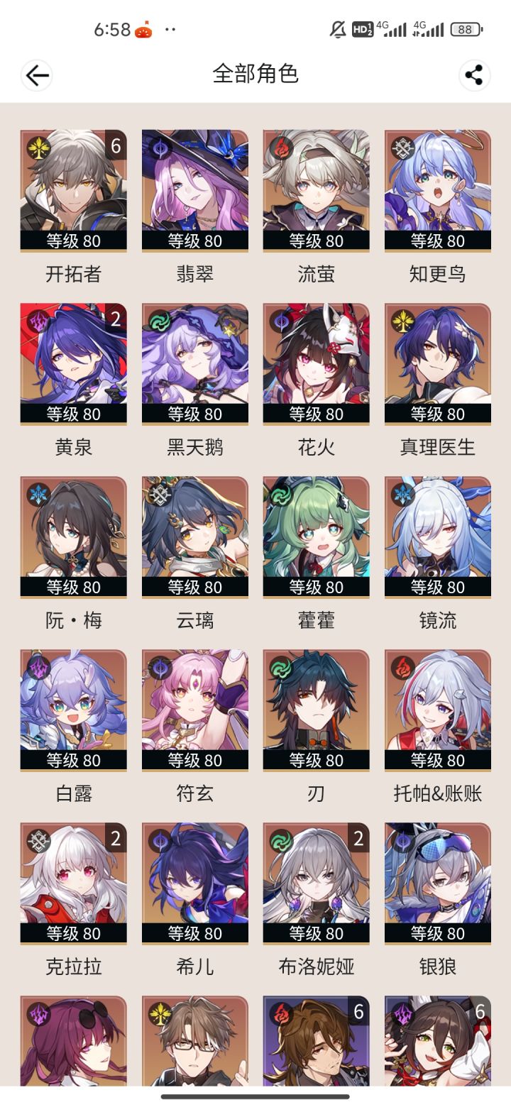 月卡玩家,限女角色全齐截图