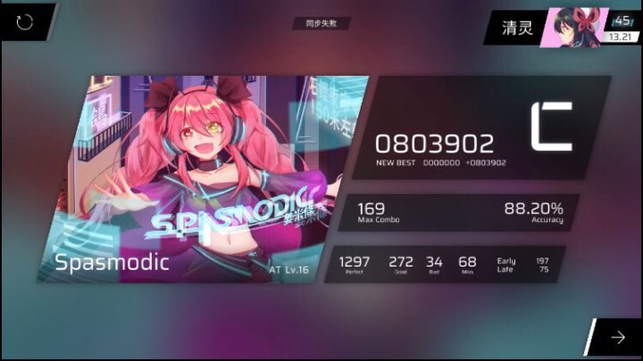 新人首战AT 16 Spasmodic(就我喜欢跨级:0803902评分C)截图