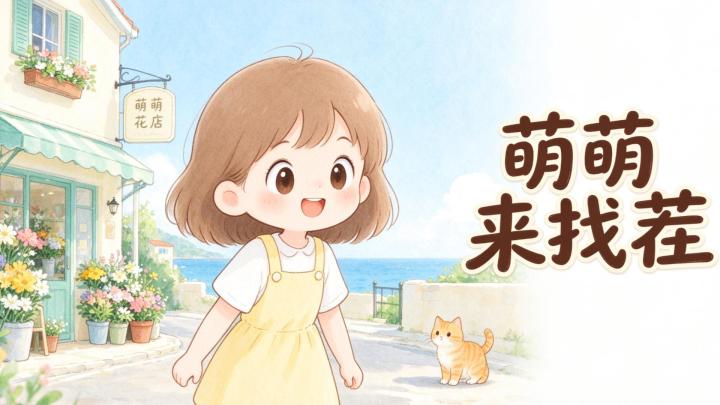 治愈找茬小游戏,和萌萌探索蓝湾小镇截图