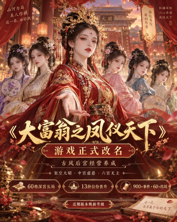 【游戏更名公告】凤仪新启,深宫长局再续!截图