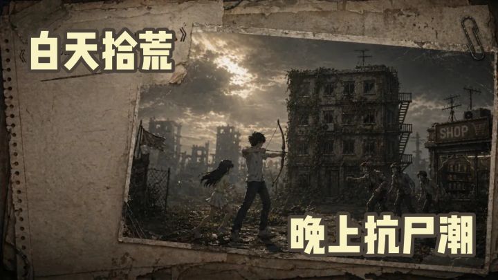 白天拾荒招队友,晚上布阵抗尸潮,这款小游戏内容比想的要多。截图