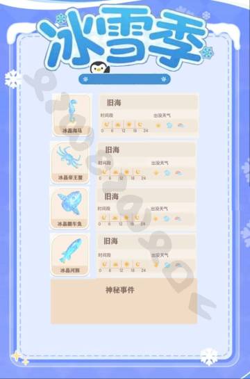 心动小镇★冰雪季活动鱼鸟虫指南