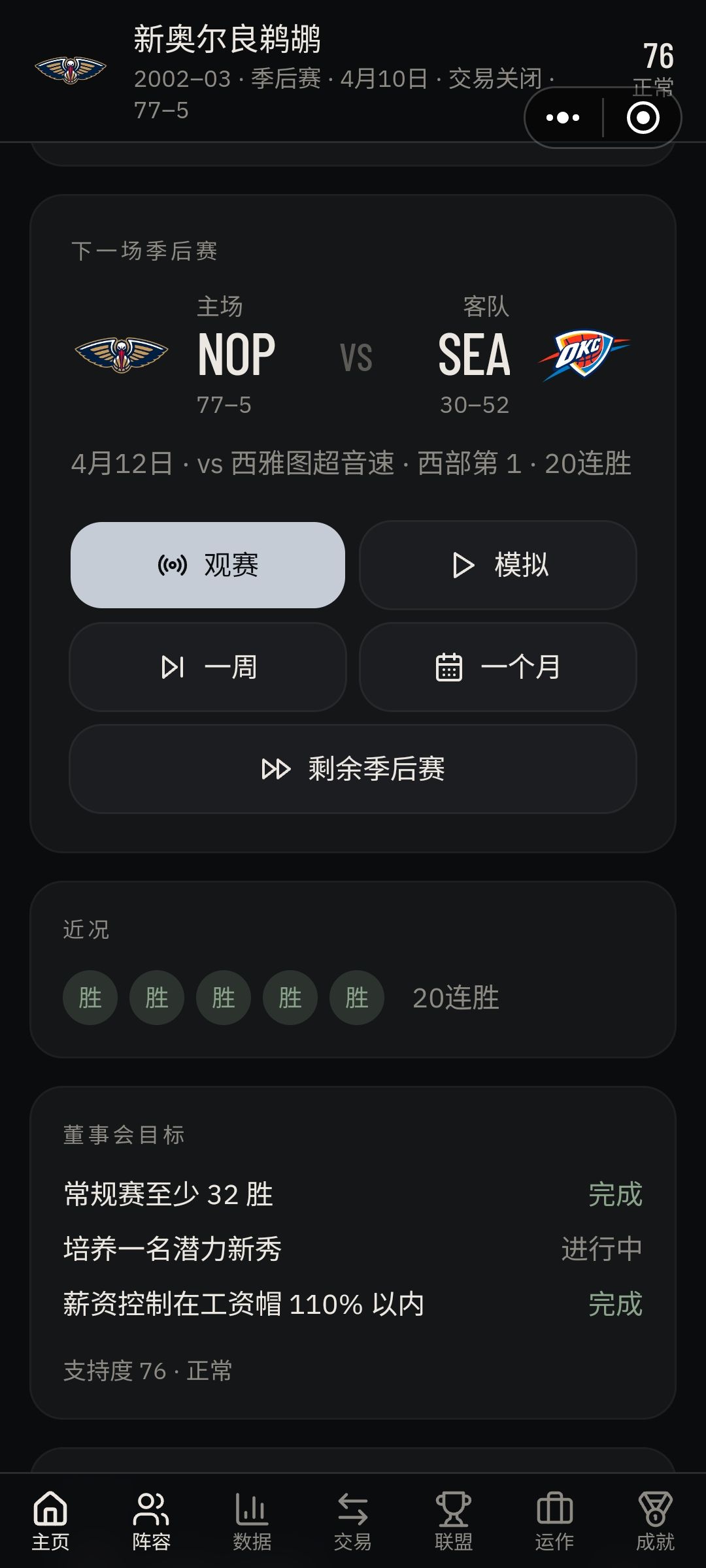 有意思,77胜 2