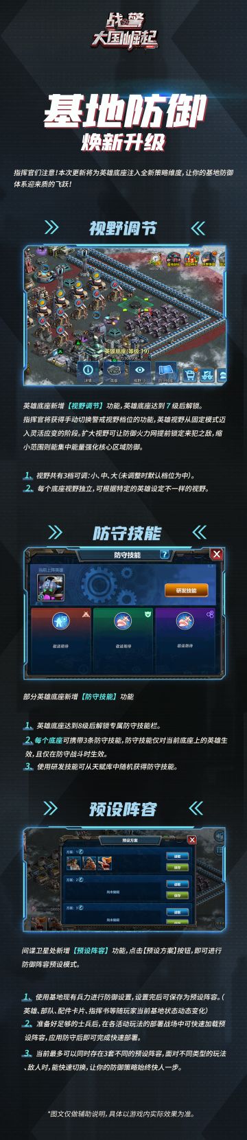 新版本爆料|基地防御体系升级
