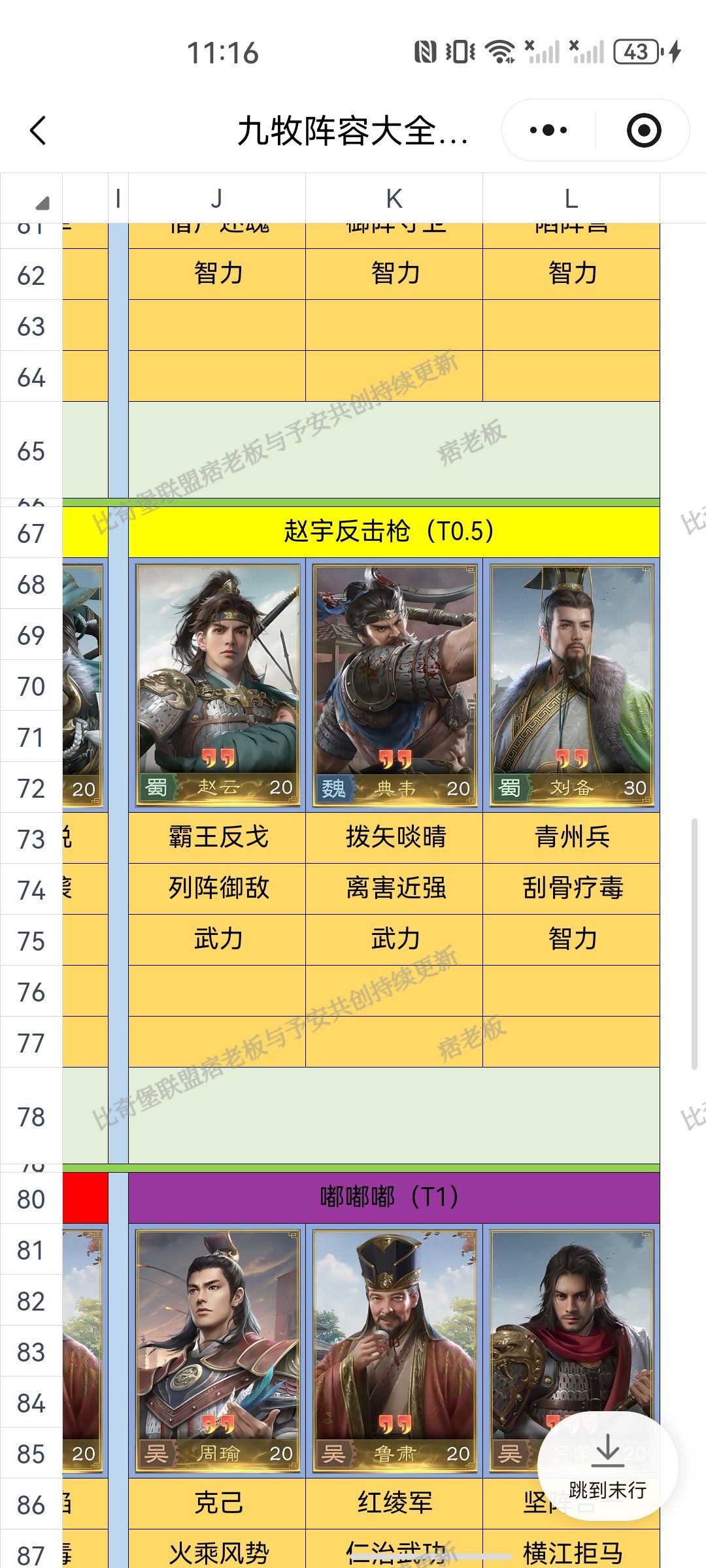 备战九牧公测（有军费） 2
