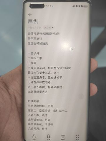 自创一个酒艺武学，大家帮忙参考一下