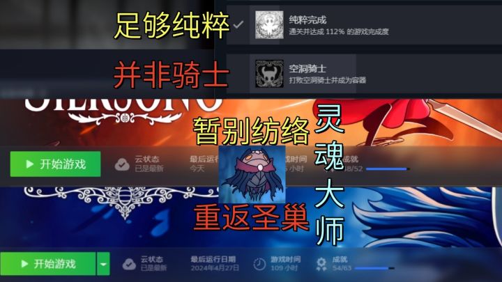 【空洞骑士】灵魂大师 - 足够纯粹并非骑士。暂别纺络重返圣巢截图