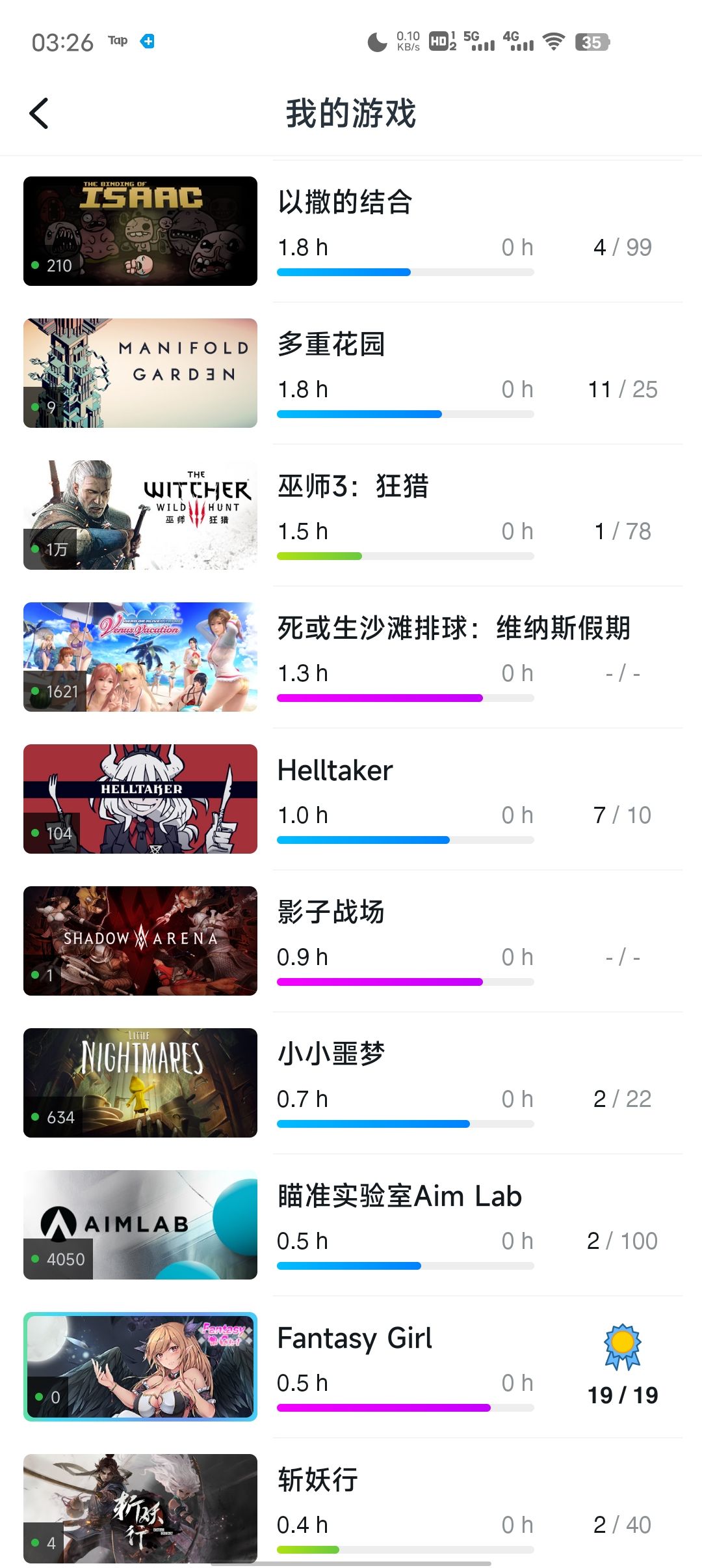大佬帮我分析一下，看看我适合玩啥游戏，最近游戏荒了 7