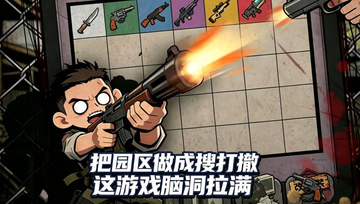 把园区做成搜打撤❤️敢这么设计的游戏真不多，脑洞拉满！截图