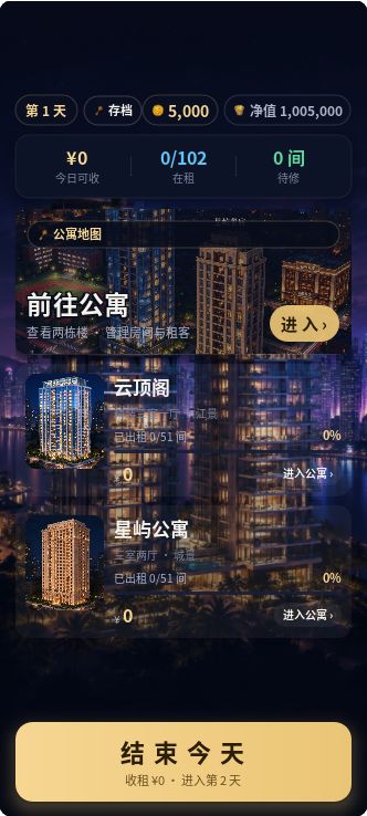 坐拥两栋公寓的潇洒人生开发日志Day 6 3