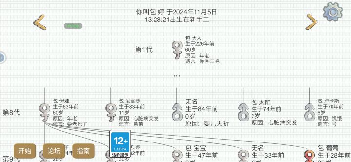 这破游戏玩得我想哭,感谢我的妈妈,你是个好妈妈,养活了这么多孩子,只能怪孩子自己不争气,要好好活下去呀大家!截图