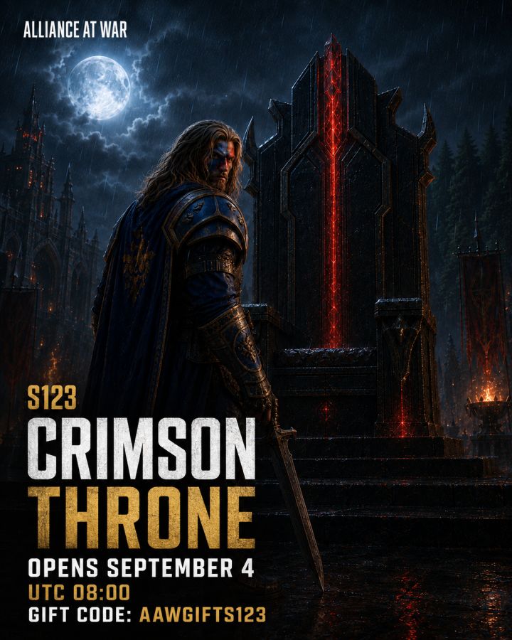 【新服开启】S123「Crimson Throne 血色王座」9月4日正式开放!截图