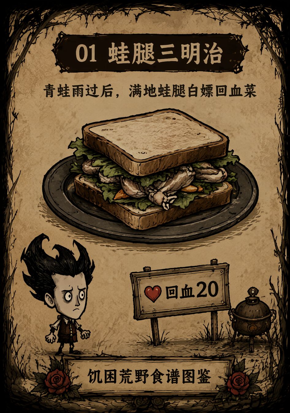 食谱13 · 蛙腿三明治 1