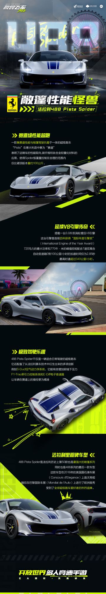 豪车图鉴 | 法拉利 488 Pista Spider