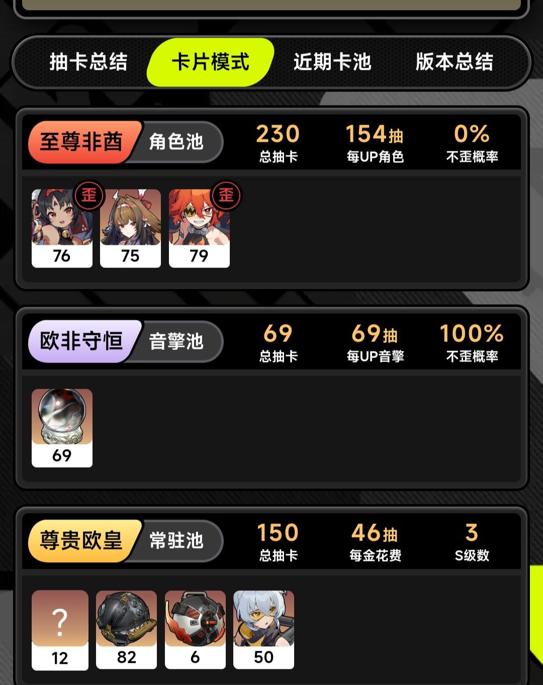 绝区零~新号第12天,300抽拿下0命叶瞬光 2