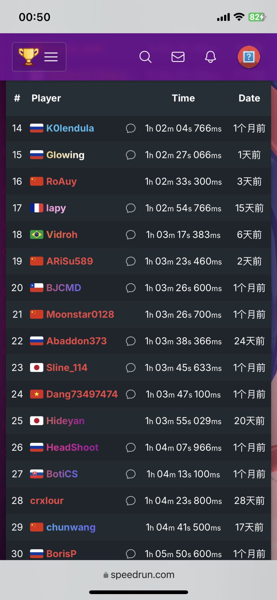 米塔速通本周榜(4.09) 2