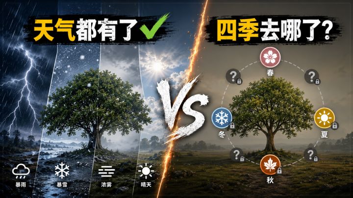为什么支持天气系统的游戏很多，支持四季系统的游戏几乎没有？截图
