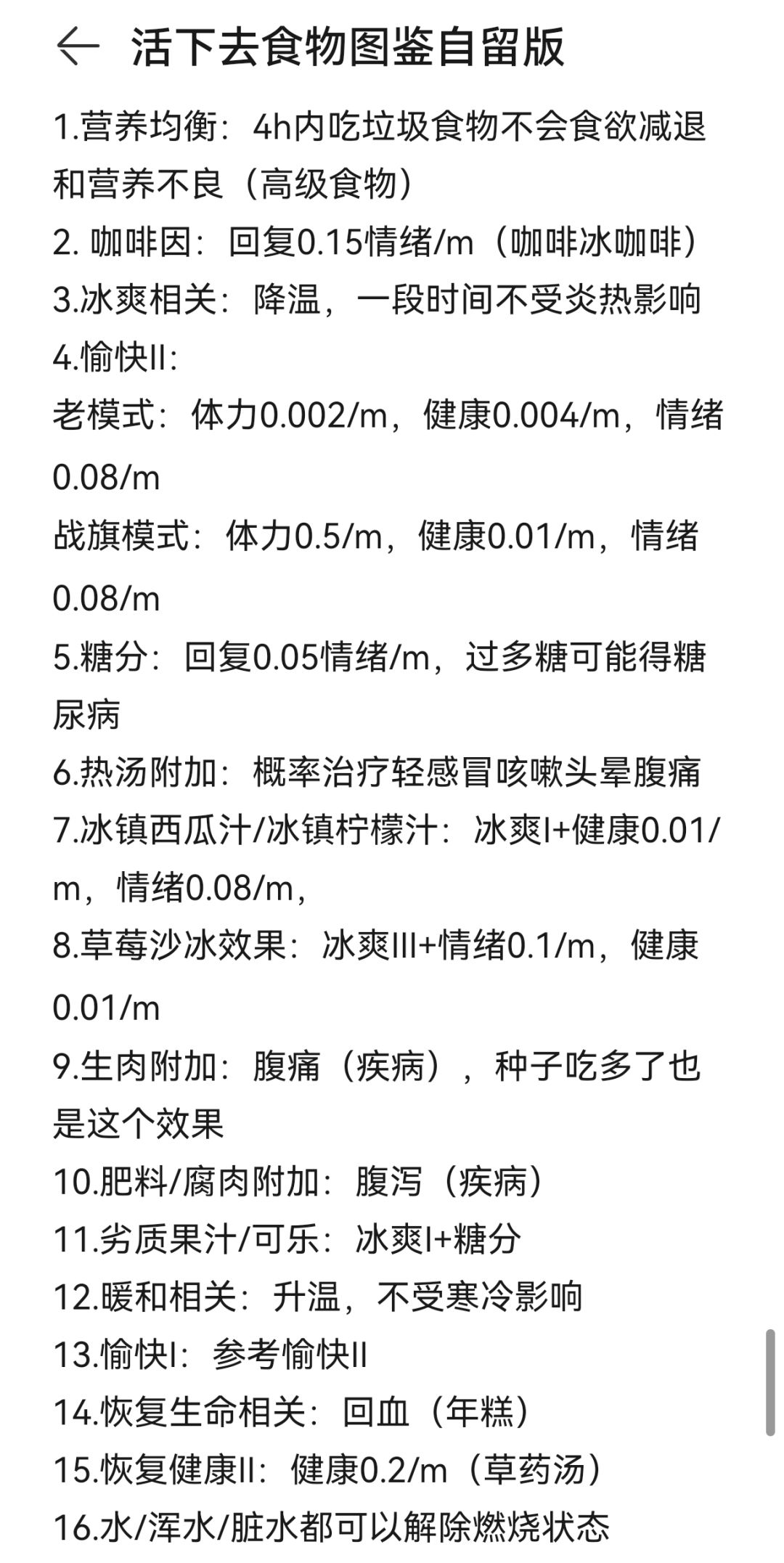 关于食物图鉴的更新(战旗/EA) 3
