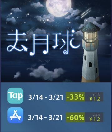 《去月球》限时打折18→12