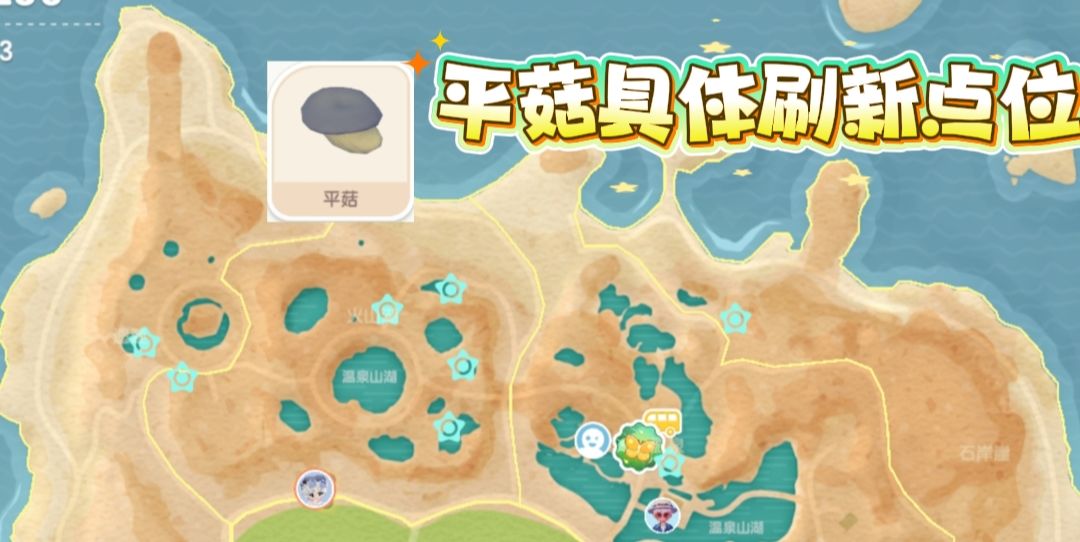 各种菇类的具体位置 2