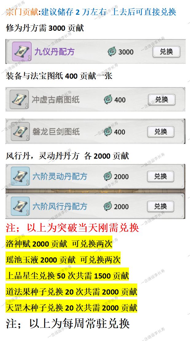 飞升灵界储备资源建议 3